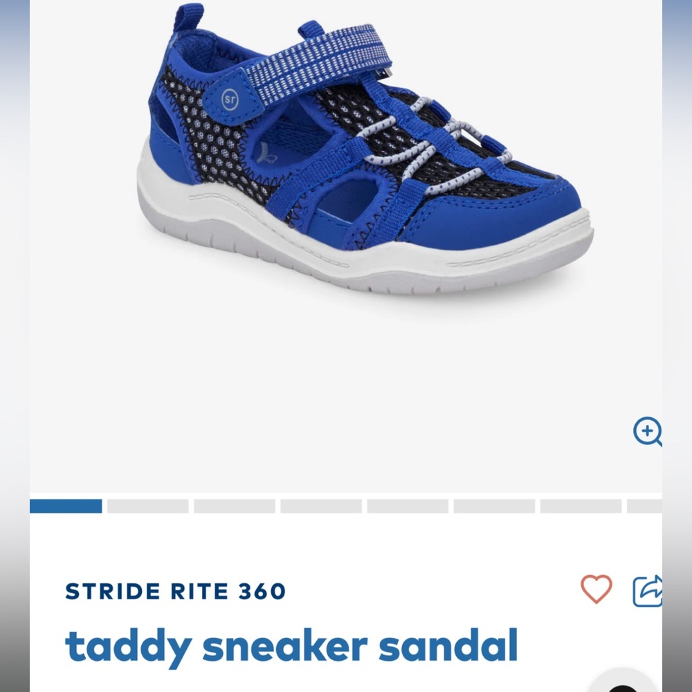 NWT Kids Stride Rite Taddy Sneaker Sandal, Size 7M (toddler)
